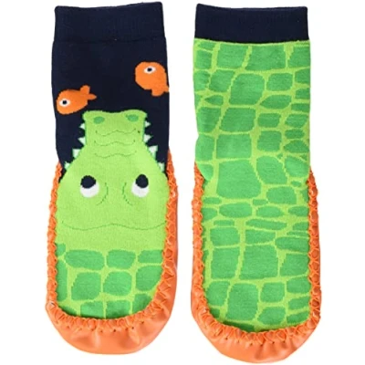 Afbeelding van Playshoes Uniseks kinderpantoffels, krokodil, 24/25 EU