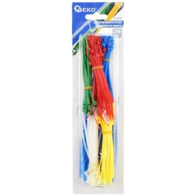 Afbeelding van GEKO Set of colored self tightening ties 250pcs