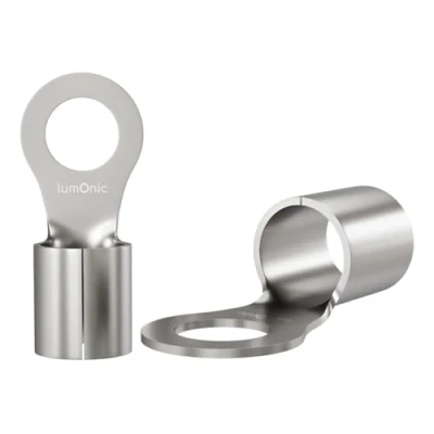 Afbeelding van Lumonic 25x krimpklemmen kale 4 6mm² I kabelschoenen M4 ongeïsoleerde M4, buisvormige kabelschoen 4mm2 6mm2 oogjes, krimpconnectoren