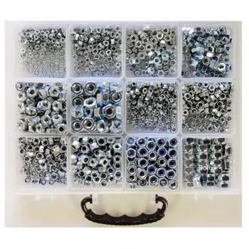 Afbeelding van Bofix 220200 Doos assortiment 12 vaks Moeren en Borgmoeren