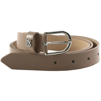 Afbeelding van HUGO Leren Riem Zoey Sz25 Belt W75 Dark Taupe