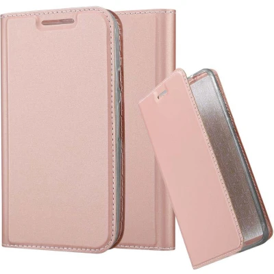 Afbeelding van Cadorabo Hoesje geschikt voor Motorola MOTO G3 in CLASSY ROSE GOUD Beschermhoes met magnetische sluiting, standfunctie en kaartvakje Book Case Cover Etui