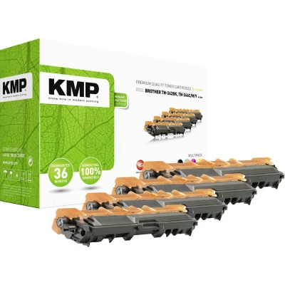 Afbeelding van KMP Tonercassette vervangt Brother TN 242BK, 246C, 246M, 246Y Compatibel Zwart, Cyaan, Magenta, Geel 2500 bladzijden B T58V