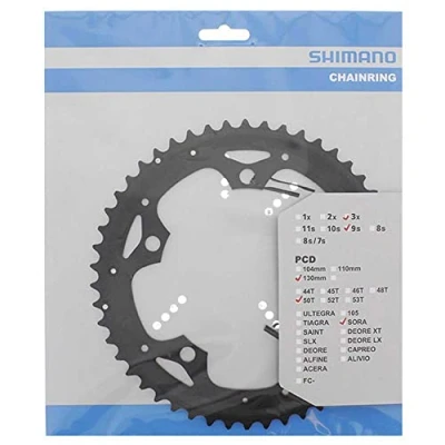 Afbeelding van Shimano Blad 9v 50t sora triple zwart fc 3503