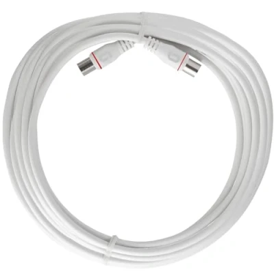 Afbeelding van Axing EAK 601 80 aansluitkabel voor eindapparaten, 6 m, F Quickfix, connector, 4 voudig afgeschermd, modemkabel kabelmodems, DATA, CATV, kabeltelevisie