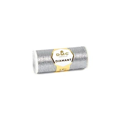Afbeelding van DMC Diamant Metallic Handwerk Draad, 38,2 Yard, Donker Zilver (010288)