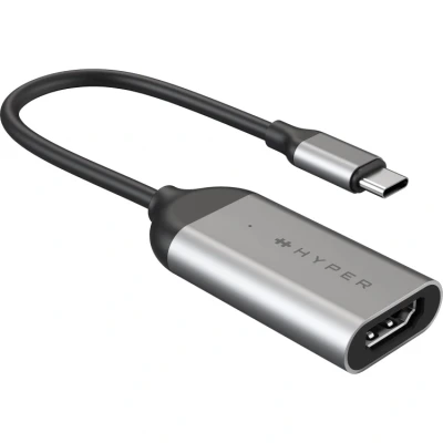 Afbeelding van HYPER HD H8K GL USB C / HDMI Adapter [1x stekker 1x bus] Zilver