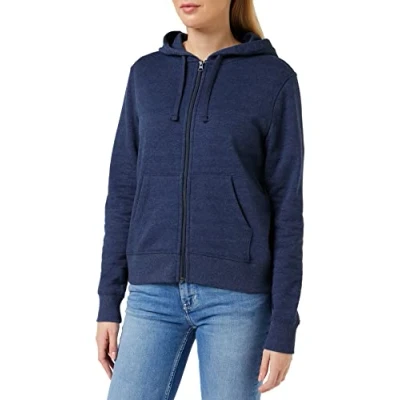 Afbeelding van Amazon Essentials Women&#039;s Fleecetrui van Franse badstof met volledige ritssluiting (verkrijgbaar in grote maten), Marineblauw, S