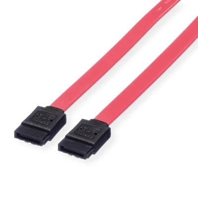 Afbeelding van Value 11991550 interne SATA 6.0 Gbit/s HDD kabel met kliksluiting, 0,5m rood