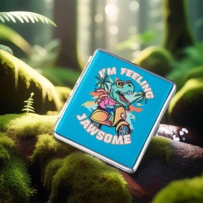 Afbeelding van Dino Sigarettendoosje 20 Sigaretten Turquoise