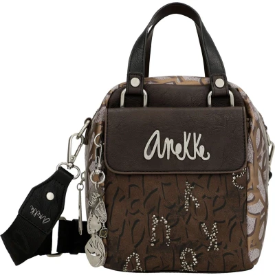 Afbeelding van Anekke Handtas Schoudertas Core Mantle 2 handle Crossbody Bag Brown Bruine