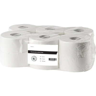 Afbeelding van All Care Toiletpapier Mini Jumbo cellulose 2 laags 12 rollen