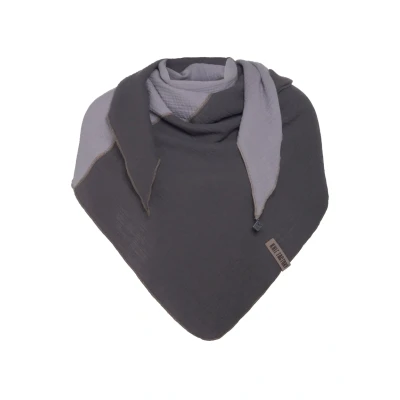 Afbeelding van Knit Factory Halsdoek, Dames, Maat: One Size, Anthracite