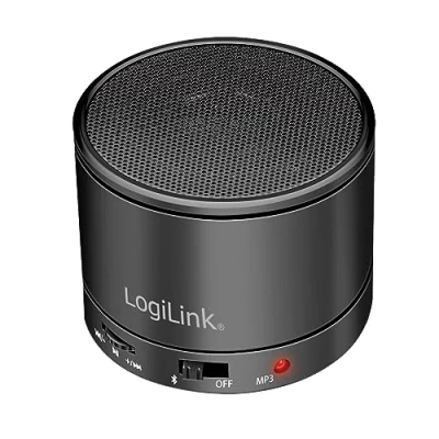 Afbeelding van LogiLink Bluetooth 5.3 luidspreker met ingebouwde microfoon, FM radio en microSD kaartlezer, zwart
