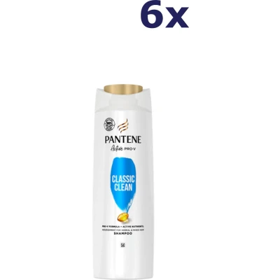 Afbeelding van 6x Pantene Shampoo Classic Clean 400 ml