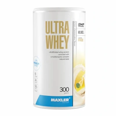 Afbeelding van Maxler Ultra Whey Protein 24 g eiwit per portie Pure Powder Weiproteïneconcentraat, weiproteïne isolaat, weiproteïnehydrolysaat Met BCAA Citroencheesecake 300g