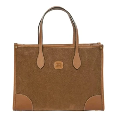 Afbeelding van BRIC&#039;S Schoudertas Laptoptas met laptopvak Life Opera Bag Camel Bruine