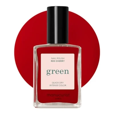 Afbeelding van Manucurist Green nagellak, klassieke, natuurlijke 9 free veganistische nagellak met ingrediënten (84%), manicure, nagelverzorging, 15 ml (Hortencia)