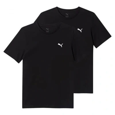 Afbeelding van Puma ESS LOGO TEE 2 PACK Tshirt basic, Heren, Maat: Large, Black