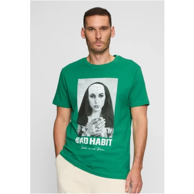 Afbeelding van Mister Tee Bad Habit Heren T shirt M Groen