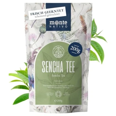 Afbeelding van Sencha Groene Thee Monte Nativo (200g) Losse Premium Kwaliteit Theegeschenk Kruidenthee