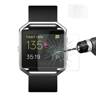 Afbeelding van Fitbit Blaze Tempered Glass (Per 2 stuks) Beschermd tegen krassen &amp; stoten
