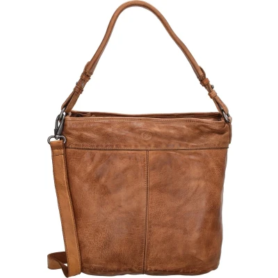 Afbeelding van Hide &amp; Stitches Paint Rock Hobo Schoudertas Cognac