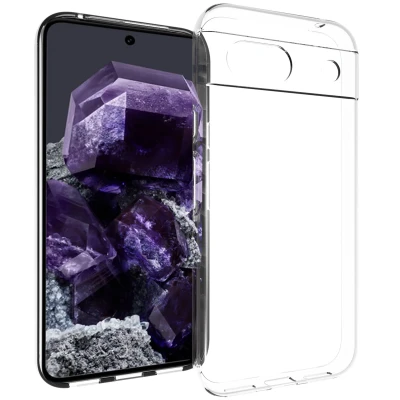 Afbeelding van Google Pixel 8a Hoesje Siliconen en TPU (zacht) Accezz Softcase/Backcover Transparant Telefoonhoesje