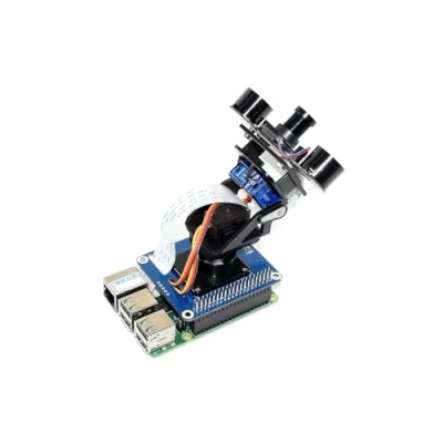 Afbeelding van Waveshare 2 DOF Pan Tilt Hat for Raspberry Pi Zero/Zero W/Zero WH/2B/3B/3B+ Onboard PCA9685 PWM Chip TSL25911FN 16 bit Ambient Light Sensor Make Camera Move and Sense Intensity Via I2C