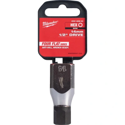Afbeelding van MILWAUKEE 4932480850 dop 1/2&quot; FOUR FLAT Hex 14 mm