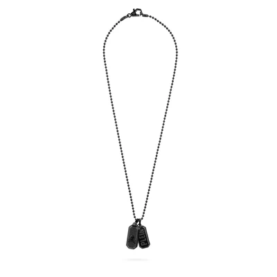 Afbeelding van Philipp Plein PJ0AA12NU Ketting Heren DOUBLE TAG 60cm