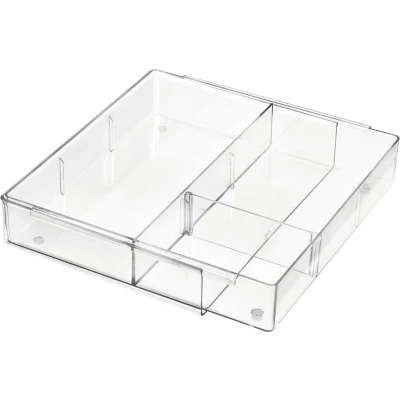 Afbeelding van Ladeorganizer Uitschuifbaar iDesign The Home Edit Transparant (25,4 x 26,7 cm)