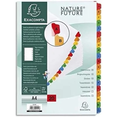 Afbeelding van Exacompta 1111E 10x Intercal. A Z A4 20p