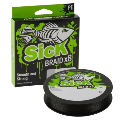 Afbeelding van Berkley Sick Braid Black Gevlochten lijn 0.14mm (16.5kg) (150m)