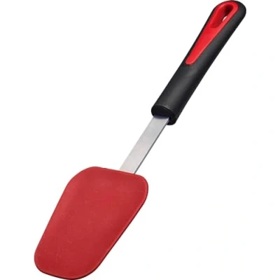 Afbeelding van Westmark Gallant, 29152270 Lepelschraper, lepelvormig gebogen siliconen kop, hittebestendig tot 200 C, roestvrij staal/kunststof/silicone, zwart/rood/zilver
