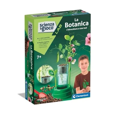 Afbeelding van Clementoni Game Lab, 19377, plantenbak, hydrocultuur, moestuin kinderen, kweekplanten, wetenschappelijk laboratorium, 6 jaar, experimenten wetenschap, botanisch, in het Italiaans, Made Italy,