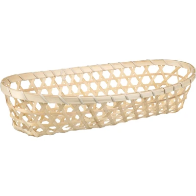 Afbeelding van Broodmandje/stokbrood mandje bamboe hout 39 x 12 8 cm broodmand