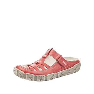 Afbeelding van Rieker L0396 damesslippers, slip on, Rood Rosso 33, 41 EU