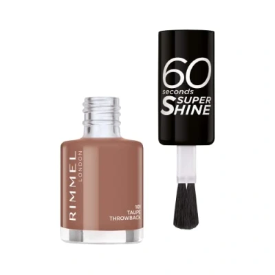 Afbeelding van Rimmel London 60 Seconds Super Shine Nagellak 101 Taupe Throwback