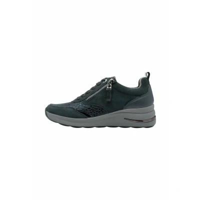 Afbeelding van Tamaris Comfort T FLOW EXTRADÄMPFUNG Sneakers laag, Dames, Maat: 36, Navy suede Leer en imitatieleer