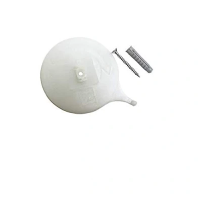 Afbeelding van GARDINIA Plafondsteun voor aluminium gordijnrail, 3 rails, wit, set van 2 stuks