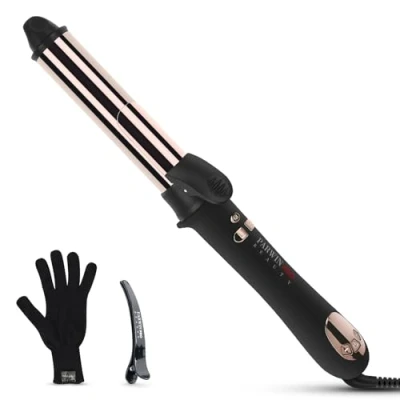 Afbeelding van 360 roterende automatische haarkrultang, PARWIN PRO BEAUTY 32 mm krultang, nano titanium coating krultang met LCD display, 120 210 ℃
