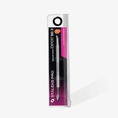 Afbeelding van Staleks Slanted Cuticle Pusher &amp; Cleaner Expert 90 Type 3 (PE 90/3)