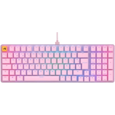 Afbeelding van Glorious Gaming GMMK 2 Full Size (96%) Mechanisch gamingtoetsenbord, aluminium frame, aanpasbaar, Doubleshot doppen, Fox schakelaars, RGB per toets, volledige NKRO, Spaanse QWERTY indeling roze