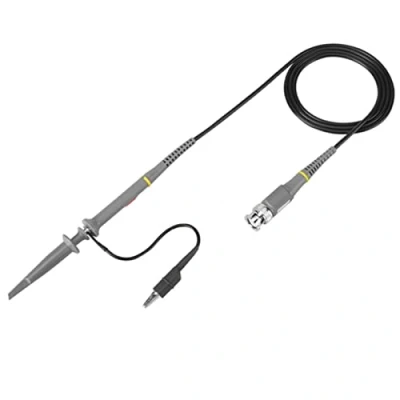 Afbeelding van Oscilloscoop sonde, Akozon 2 stuks Precisie BNC sondekit 100Mhz Scope Clip 1X/10X Schakelbare testkabel Testkabelkit
