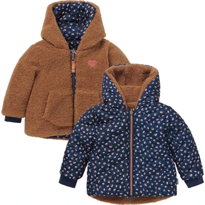Afbeelding van Noppies Meisje Winterjas Linden Reversible Dark Sapphire 80