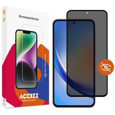 Afbeelding van Screenprotector Samsung Galaxy A35: Accezz Gehard glas Privacy