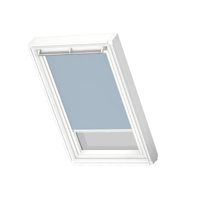Afbeelding van VELUX Origineel Verduisterend Rolgordijn (DKL) Wit Kozijn, UK04, Light Blue