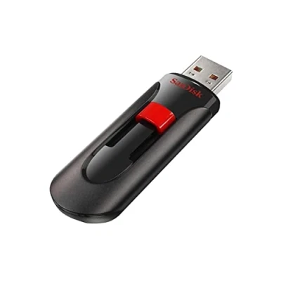 Afbeelding van SanDisk Cruzer Glide USB Flashdrive 64 GB (Ontwerp Met Intrekbare Connector, Snelle Bestandsoverdracht Via Slepen En Neerzetten, SecureAccess Software)