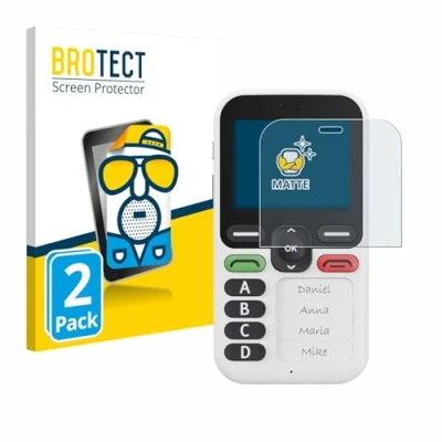 Afbeelding van BROTECT (2 Stuks) Antireflecterende Beschermfolie voor Doro Leva X10 Anti Glare Screen Protector, Mat, Ontspiegelend
